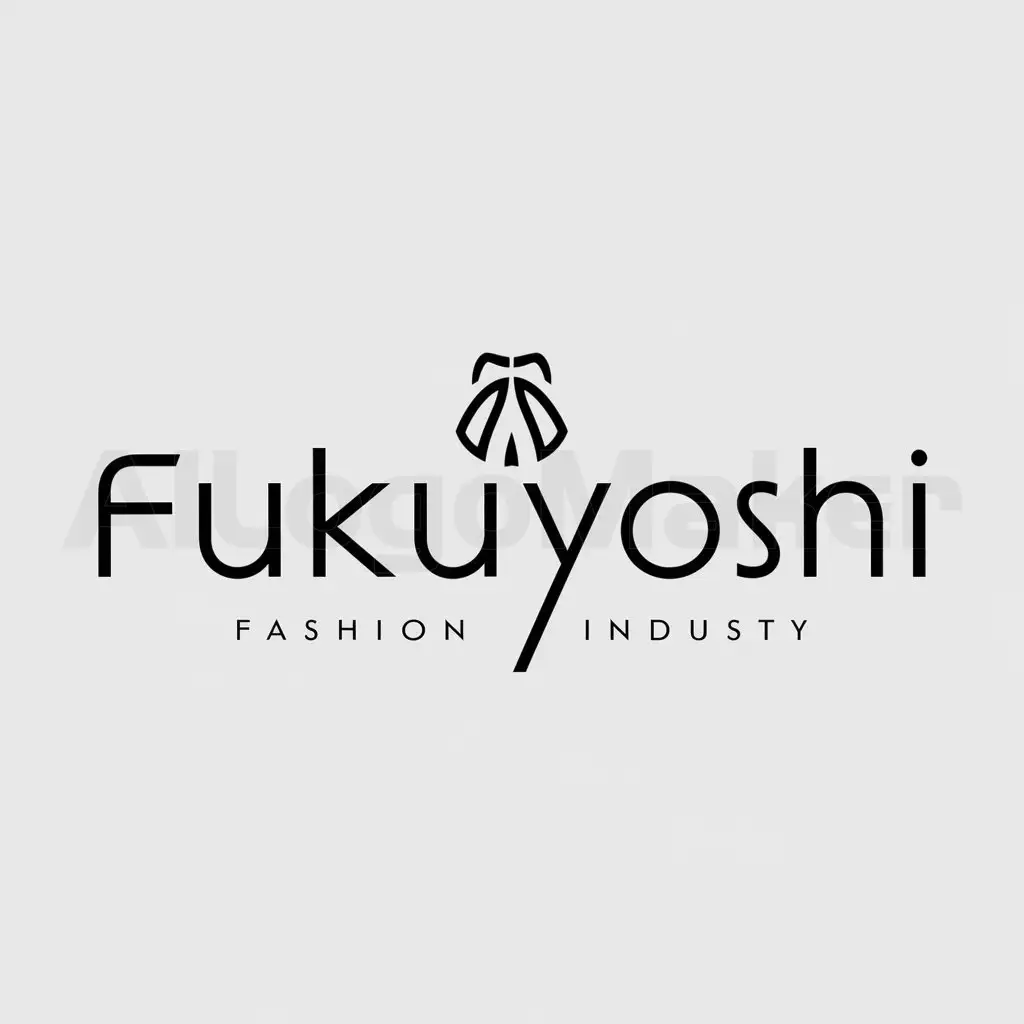 a logo design,with the text "FukuYoshi", main symbol:fashion,Minimalistic,be used in Internet industry,clear background