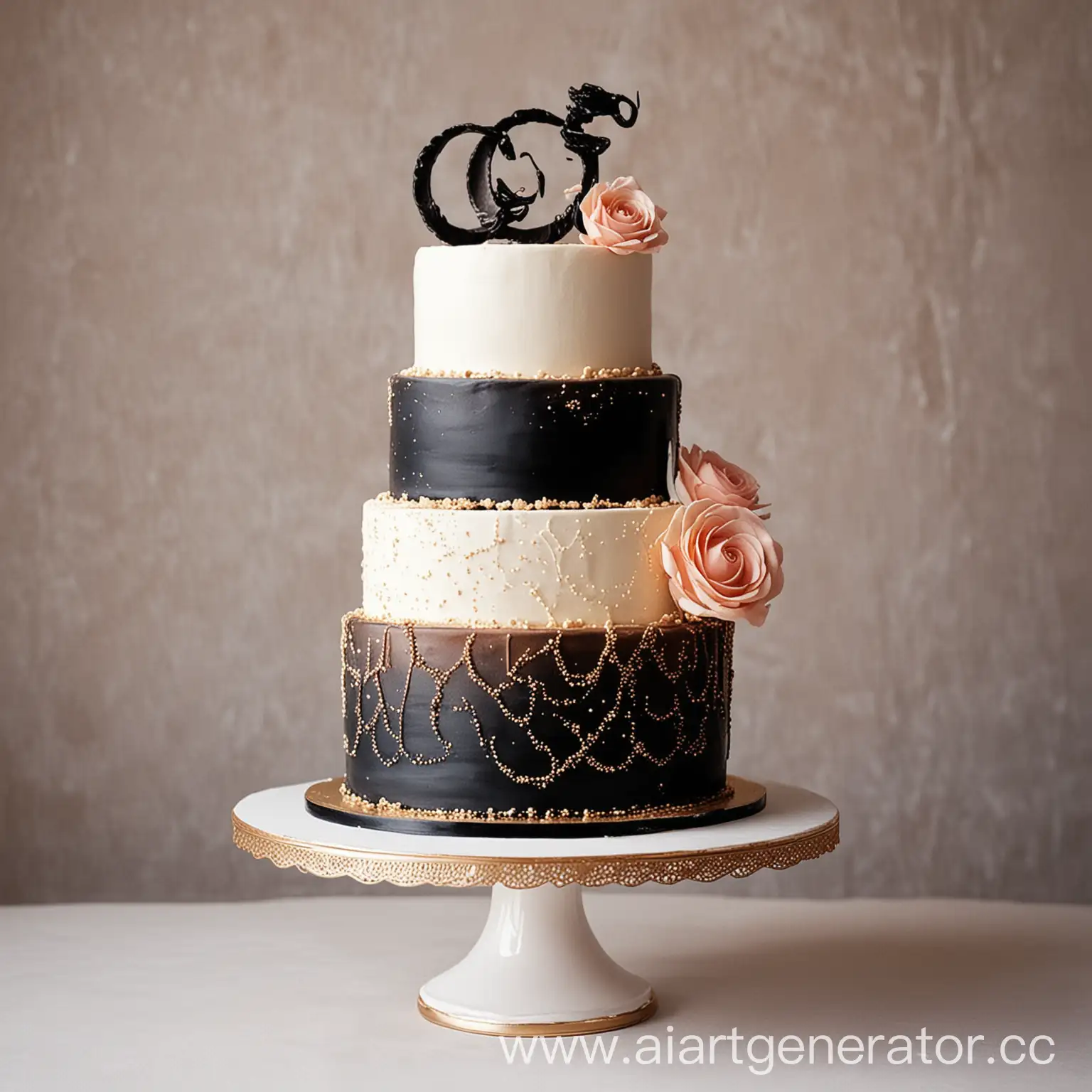 Торт козерог скорпион свадебный