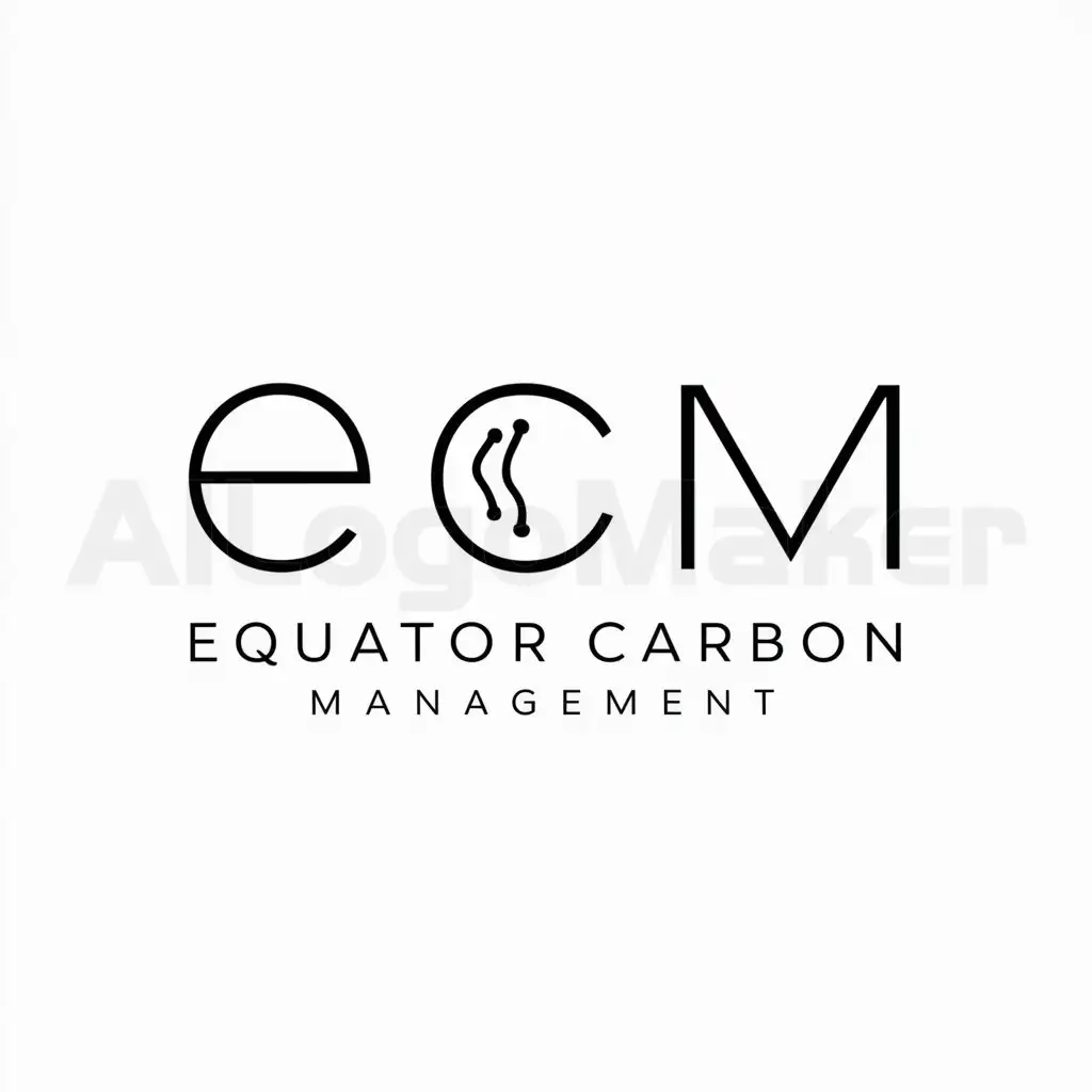 LOGO-Design-For-Equator-Carbon-Management-Minimalistic-Design-with-ECM-Symbol