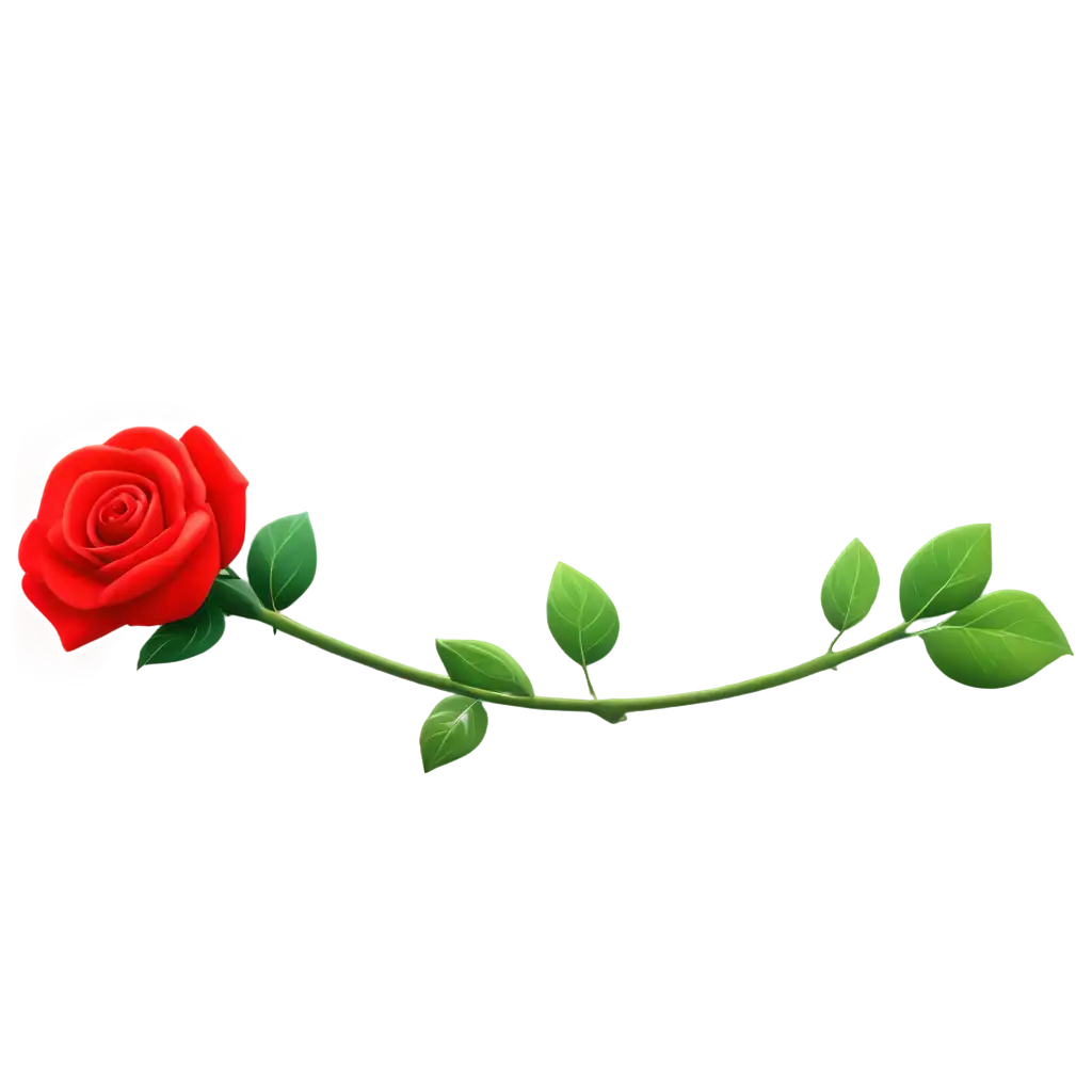 desaign red rose cartoon