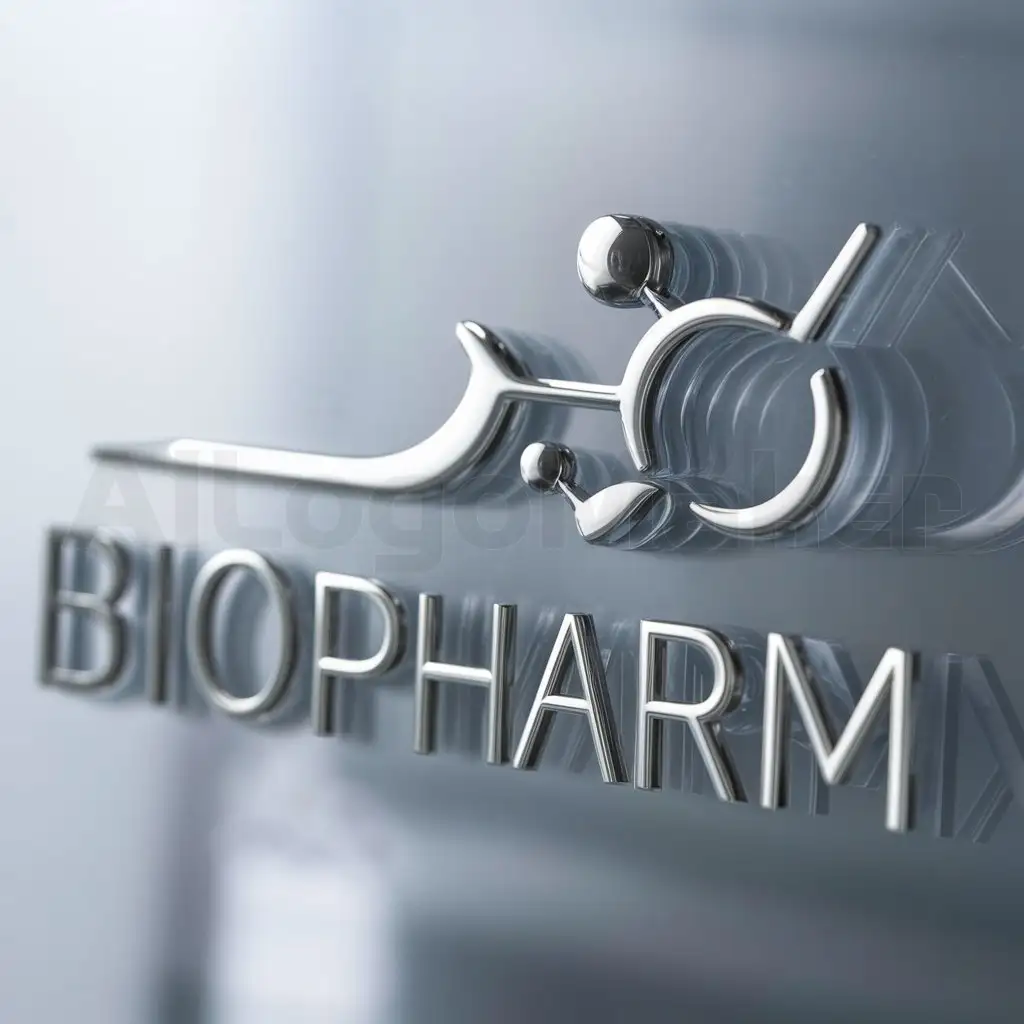 a logo design,with the text "Biopharm", main symbol:abstraction, medicine,Moderate,be used in Medical Dental industry,clear background
