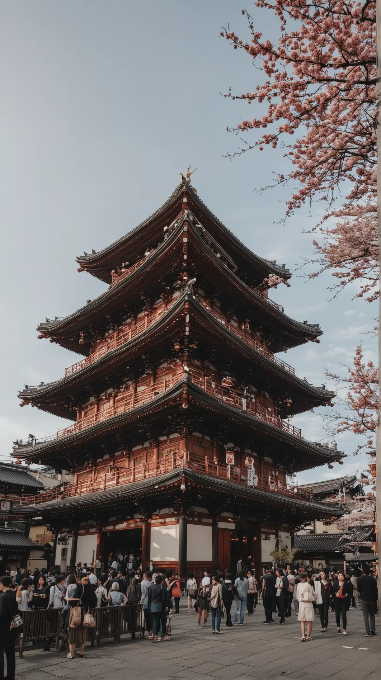 Traditional Buddhist Temple Asakusa Sensoji in Tokyo Japan