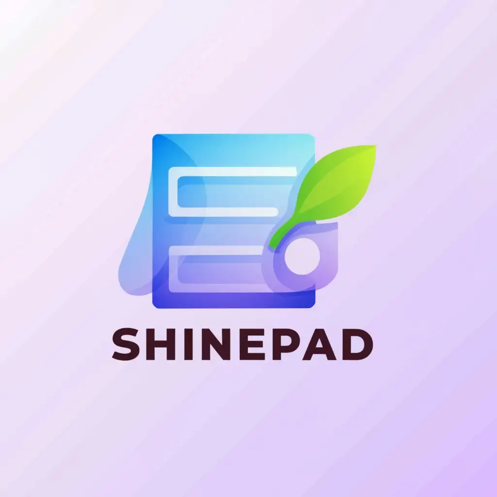 LOGO-Design-For-ShinePad-Minimalistic-Notepad-and-Sticky-Notes-for-Internet-Industry