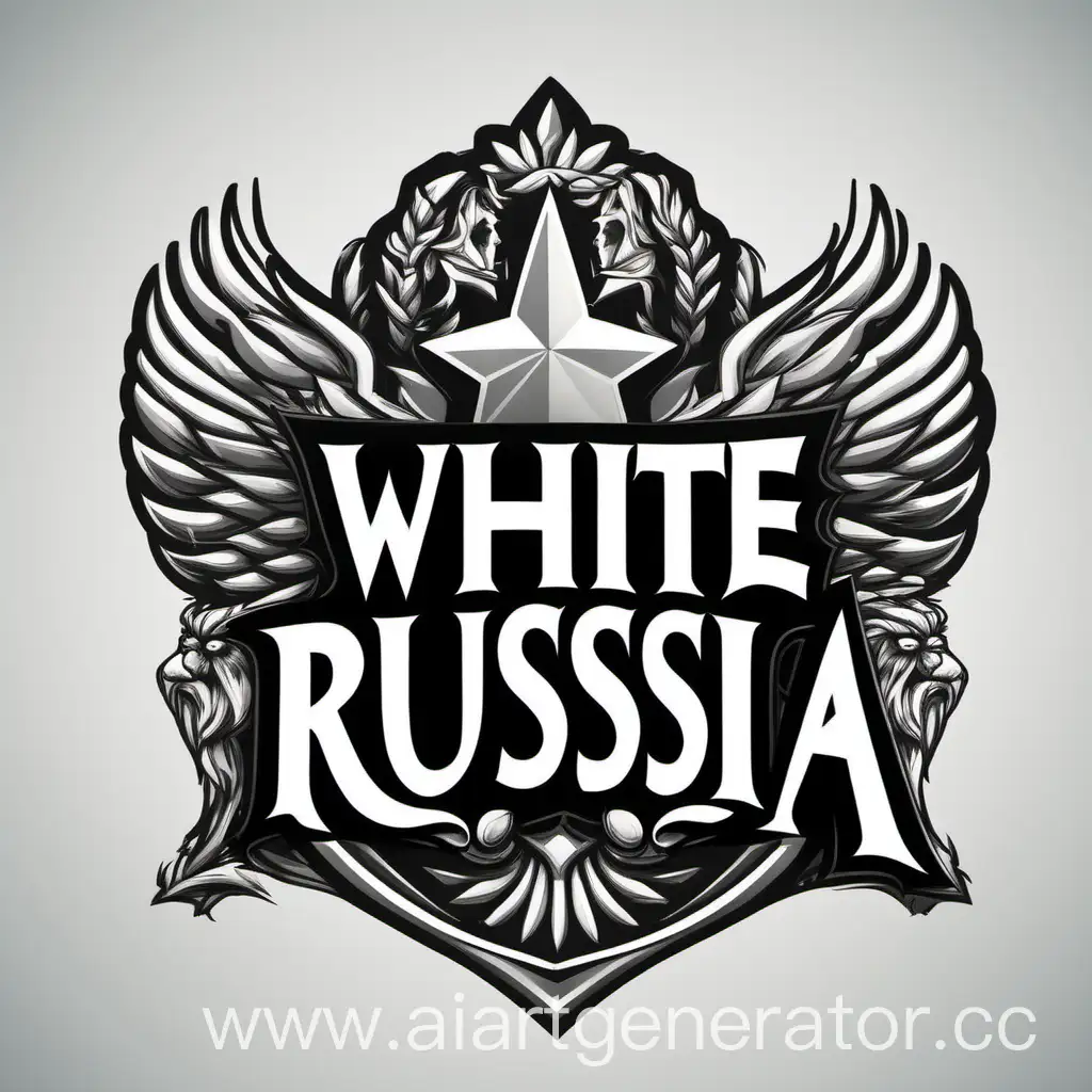 создай лого для группы с названием White Russia