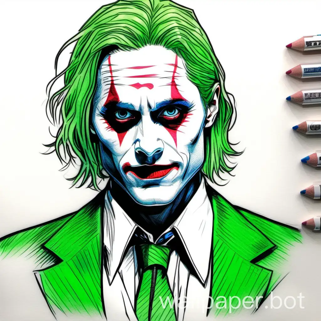 Jared-Leto-Joker-Suicide-Squad-Comic-Book-Style-Green-Hair-Sketch