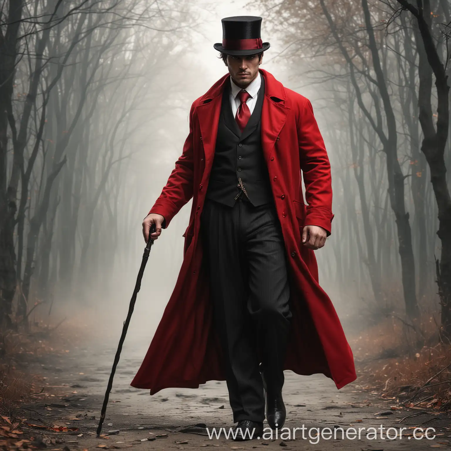 Mafia-Boss-in-Red-Cloak-with-Top-Hat-and-Cane