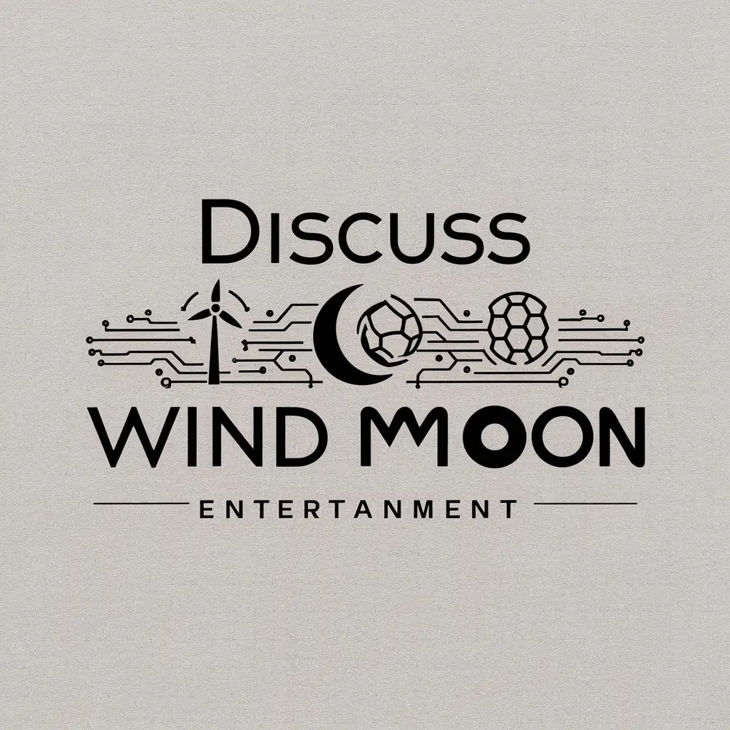 LOGO-Design-For-Discuss-Wind-Moon-Minimalistic-Design-Symbolizing-Economy-Tech-and-Sports