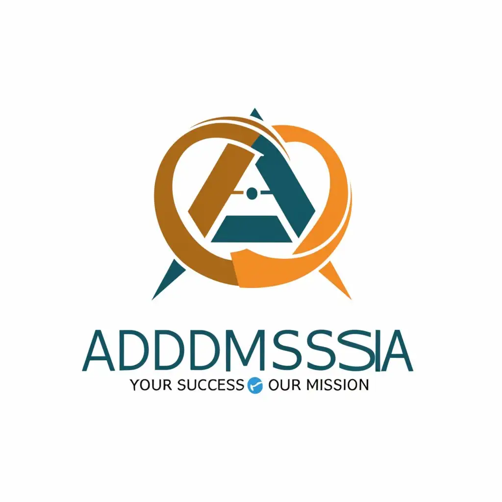 a logo design,with the text "LLC "AddMissia"
Your Success = Our Mission", main symbol:OOO 'Admissions' and Globe,Moderate,be used in Education industry,clear background
