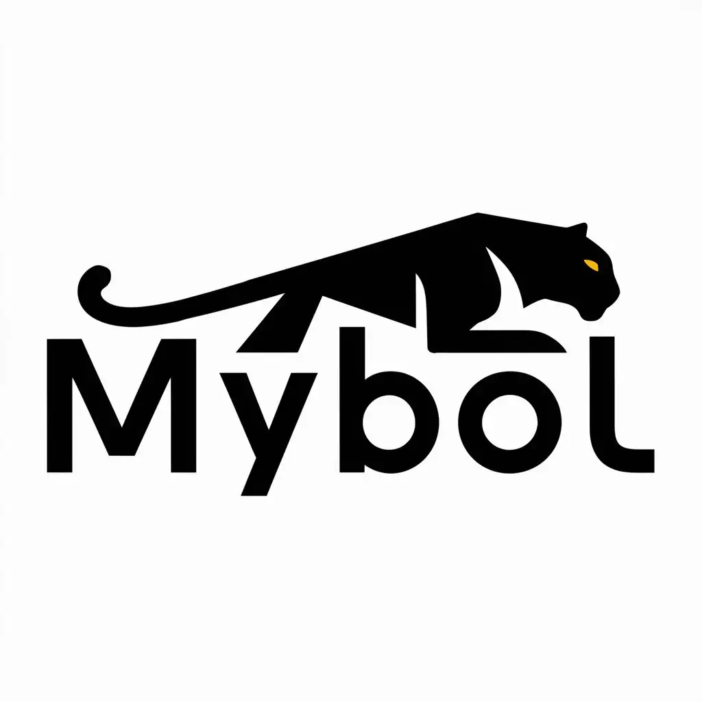 a logo design,with the text "mybol", main symbol:leopard,Moderate,be used in Internet industry,clear background