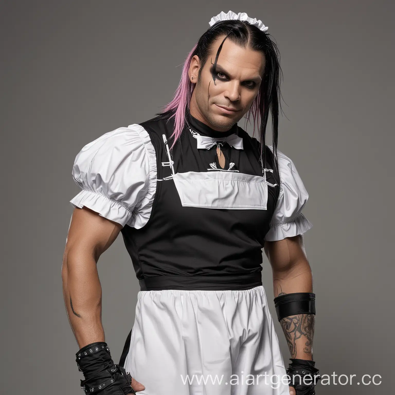 Jeff-Hardy-Wearing-a-Maids-Outfit