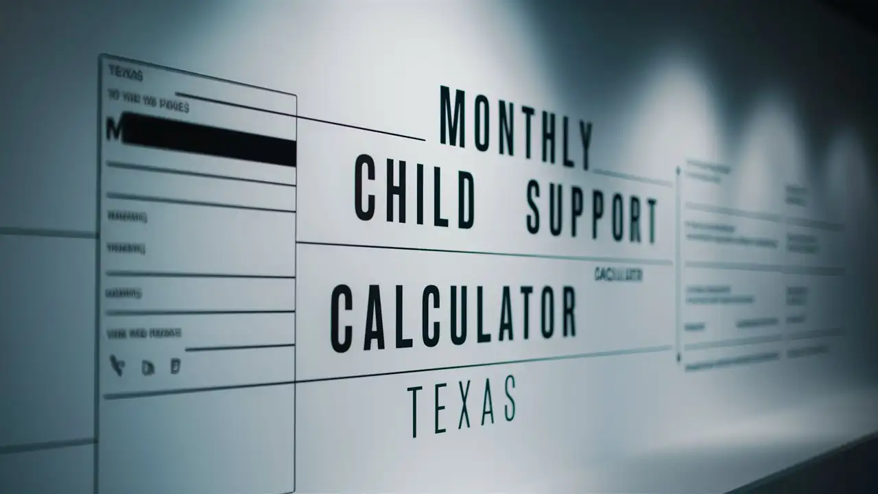 Texas Monthly Child Support Calculator Legal Tool for Determining Support Payments