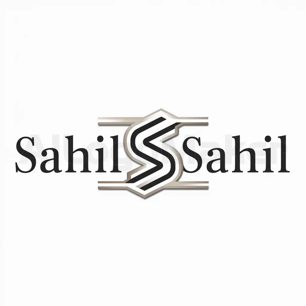 a logo design,with the text "Sahil Sahil", main symbol:SS,Moderate,be used in Others industry,clear background