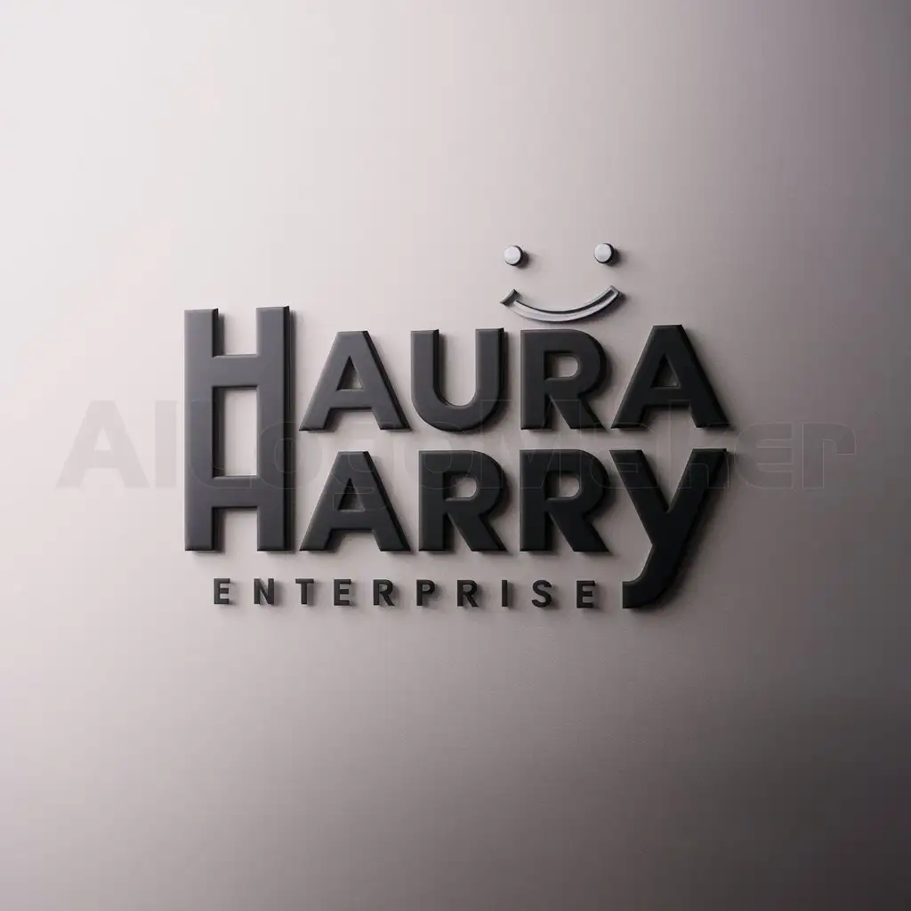 a logo design,with the text "Haura harry enterprise", main symbol:Haura harry,Moderate,be used in food frozen industry,clear background