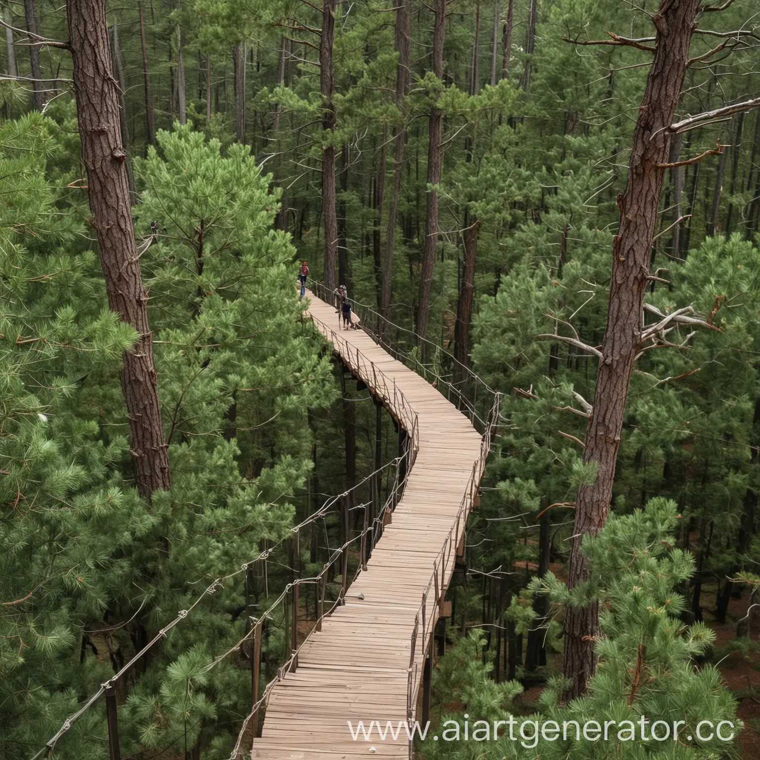 Pine-Park-Treetop-Trails-Adventure-with-People-Crossing