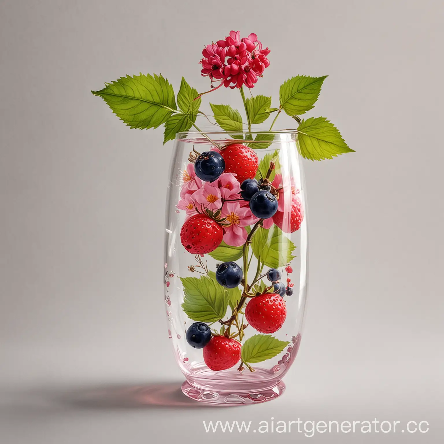 Transparent-Vase-with-Berry-Tea-Elegant-Glassware-Still-Life