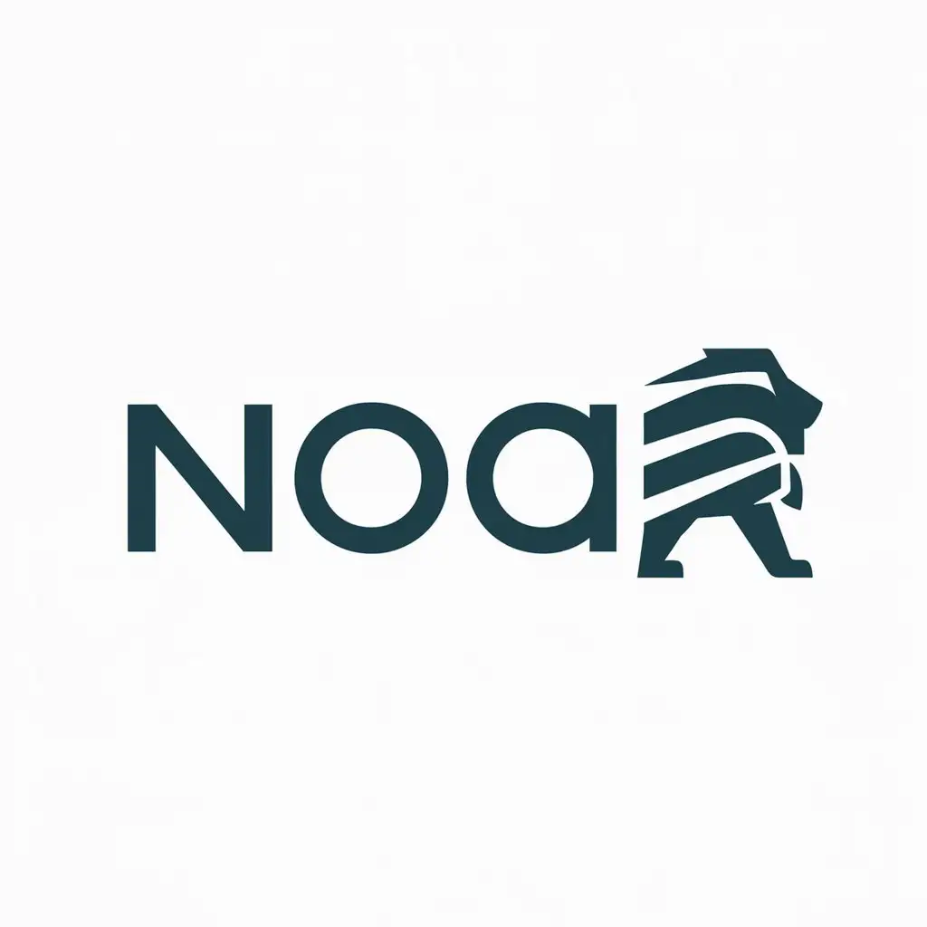 a logo design,with the text "Noca", main symbol:lion/common tools,Minimalistic,be used in Automotive industry,clear background