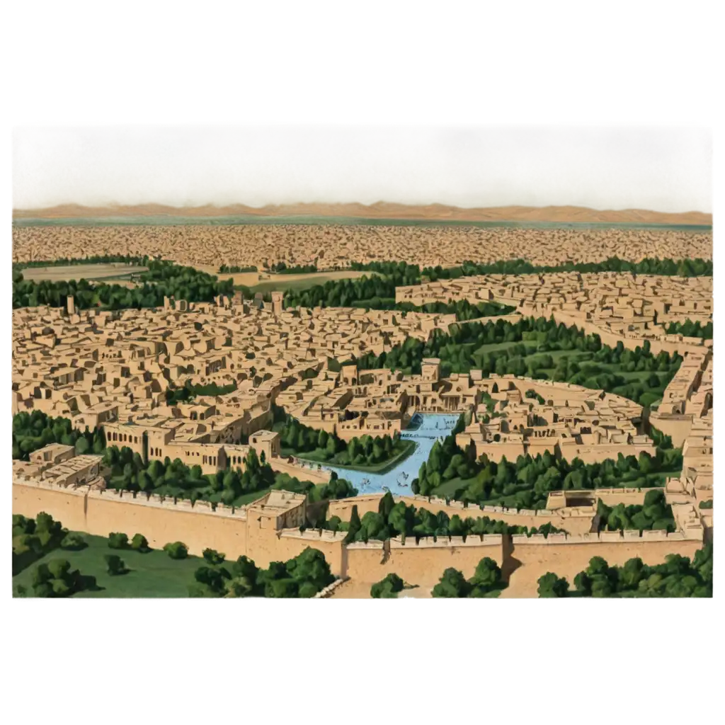 Isfahan-City-in-1500AD-Magnificent-PNG-Illustration-of-Historic-Splendor