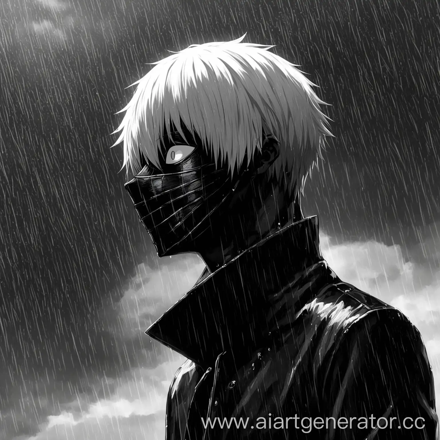 Kaneki-Ken-Gazing-into-the-Rain-with-Dead-Eyes-and-Black-Mask