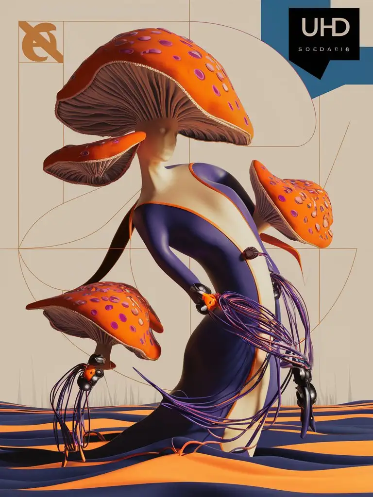 Marie-Dashkova-Style-Orange-Spotted-Purple-Mushrooms-with-Fiber-Robotics-in-Abstract-Oil-Painting-Inspired-by-Greg-Simkins-and-Gerald-Brom