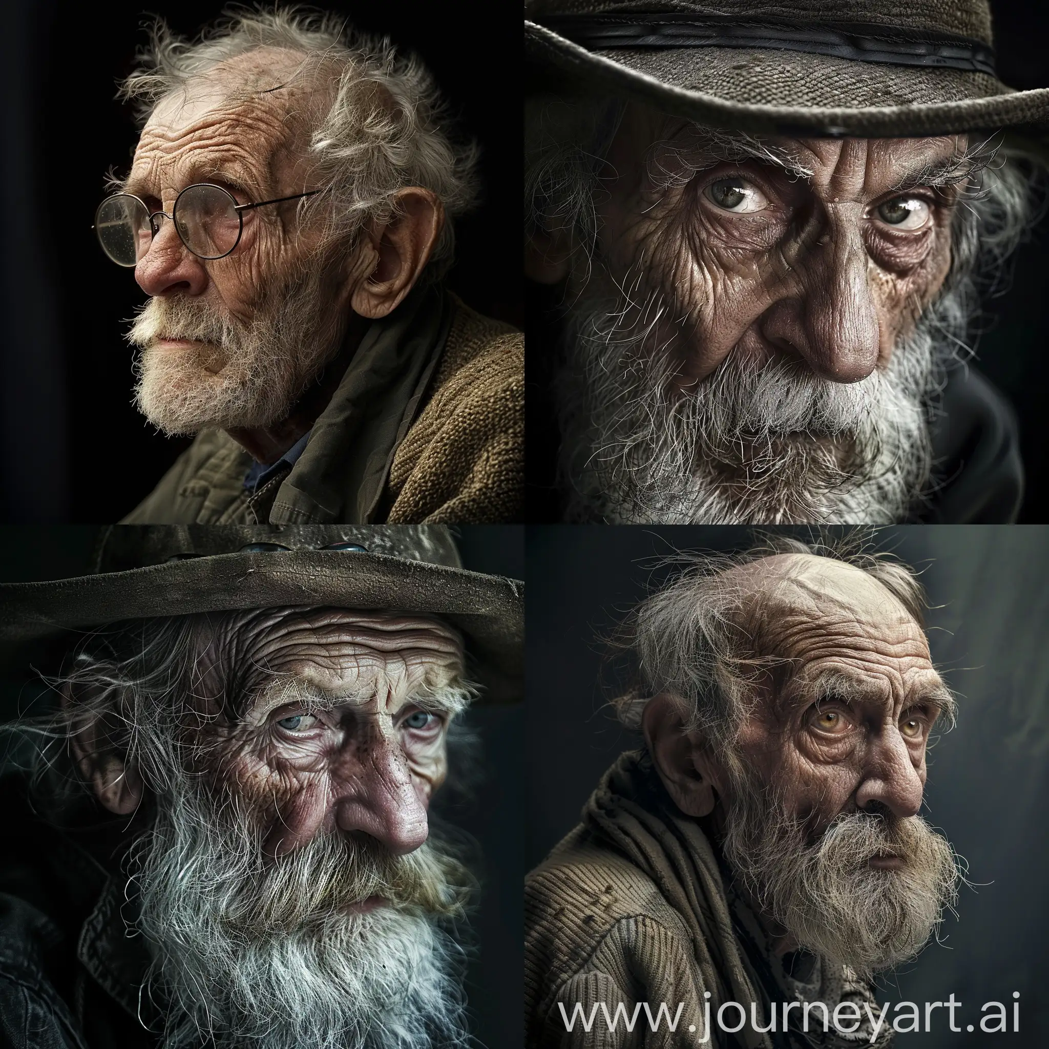 Eccentric-Old-Man-Portrait-Expressive-Profile-Photo-with-Unique-Character