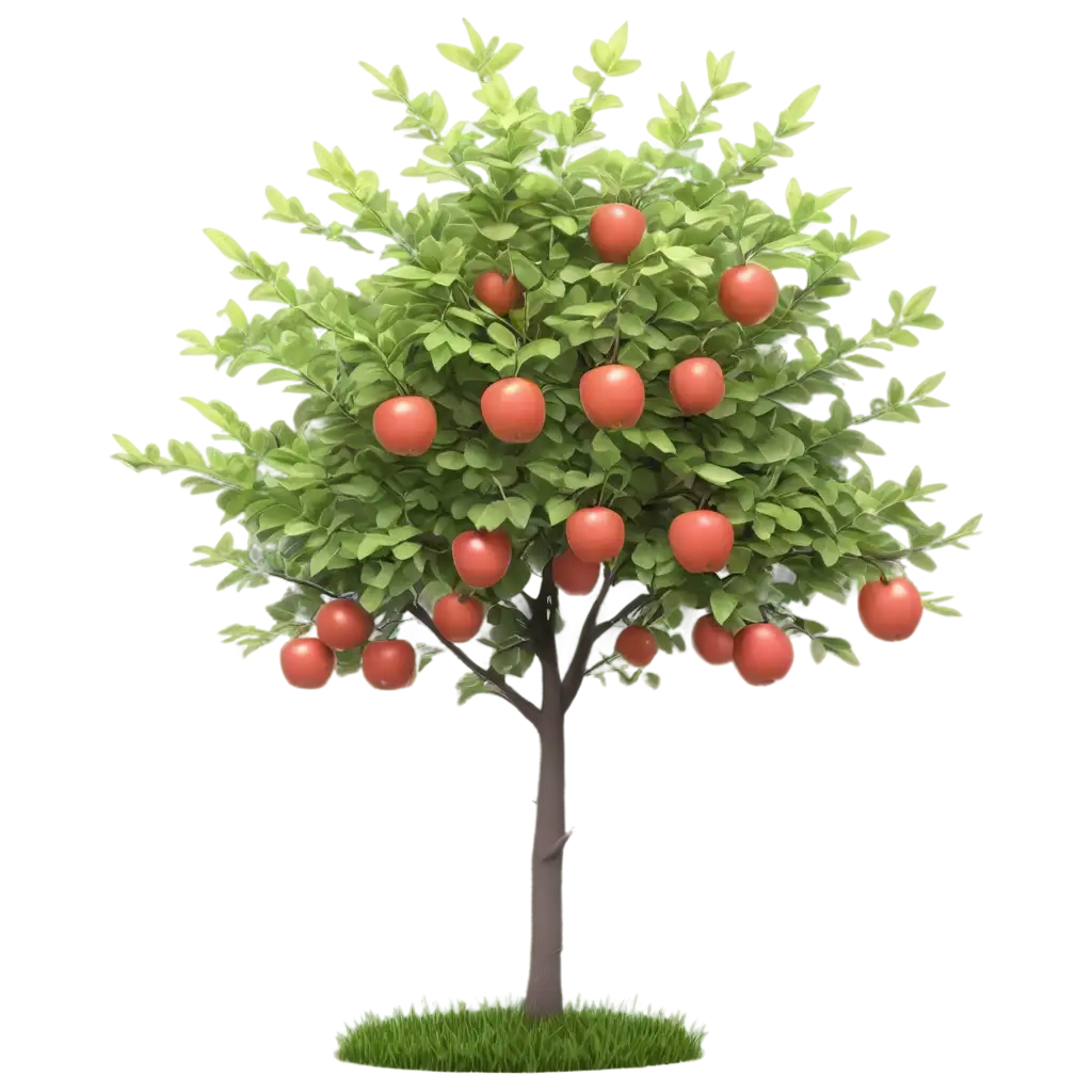 Vibrant-Apple-Tree-Plant-Captivating-3D-Render-in-PNG-Format