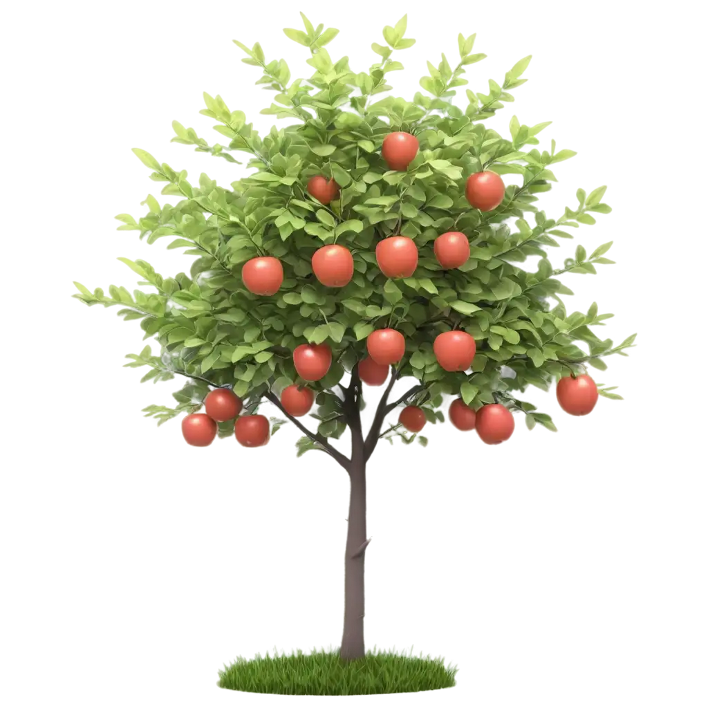 apple tree plant, 3d render