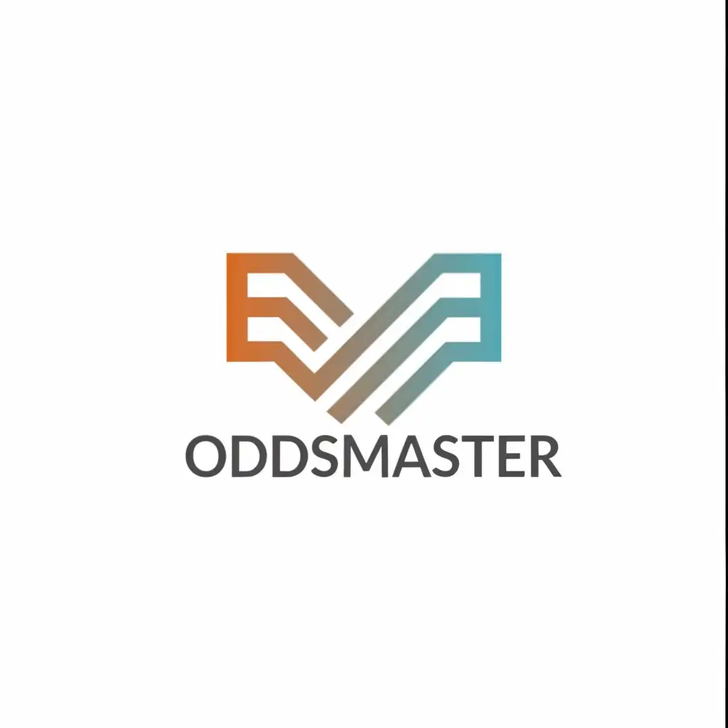 a logo design,with the text "ODDS MASTER", main symbol:ARROWS UP DOWN,Moderate,be used in Others industry,clear background