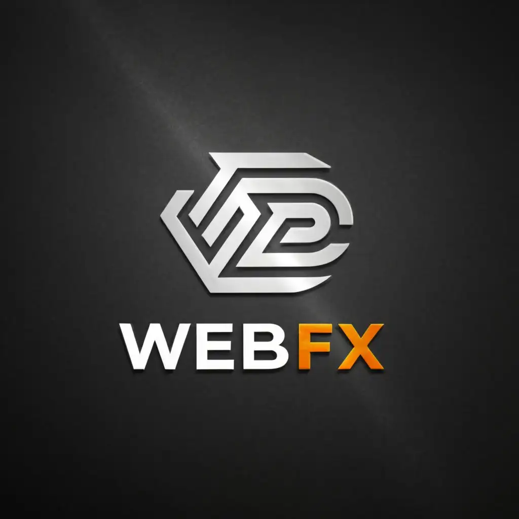 a logo design,with the text "WEB FX", main symbol:BRAND,Moderate,clear background