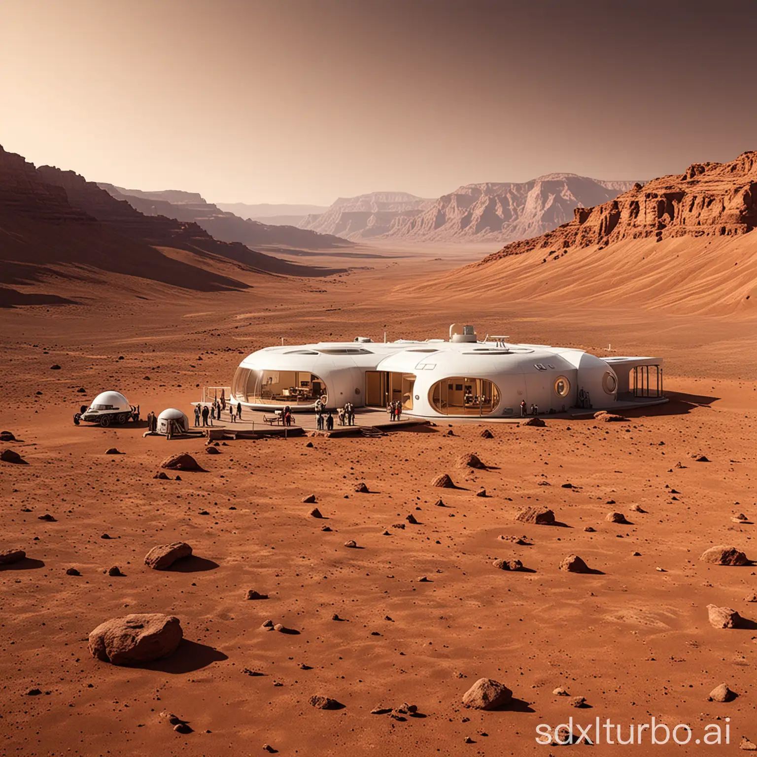 Single-family house on Mars