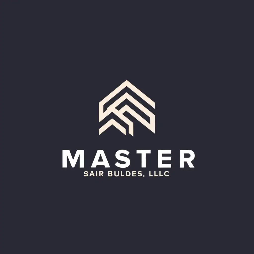 a logo design,with the text "Master Stair Builders, LLC", main symbol:create Modern Logo  called "Master Stair Builders, LLC" for Stair Manufacturing,  the logo name is "Master Stair Builders, LLC",  create a modern logo for my stair manufacturing business.  The logo style should reflect a modern aesthetic. It could incorporate text, image, or a fusion of both,
 Our Current Website can be reviewed at www.masterstairbuilders.com We have been trading as American Woodcrafters for the past 30 years, but are rebranding as "Master Stair Builders, LLC",Moderate,be used in Construction industry,clear background