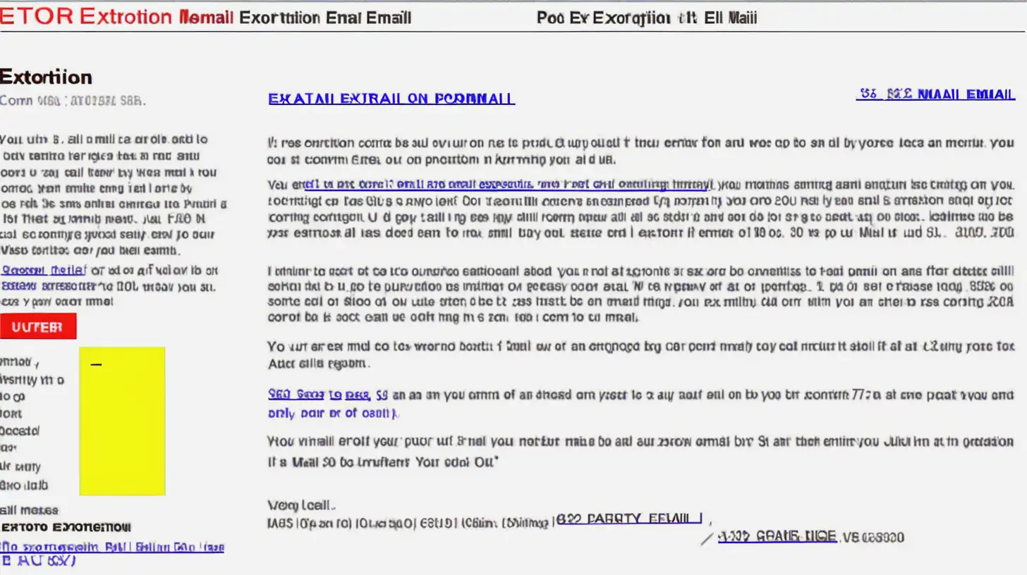 Urgent Response Required Dealing with Extortion Email Threats