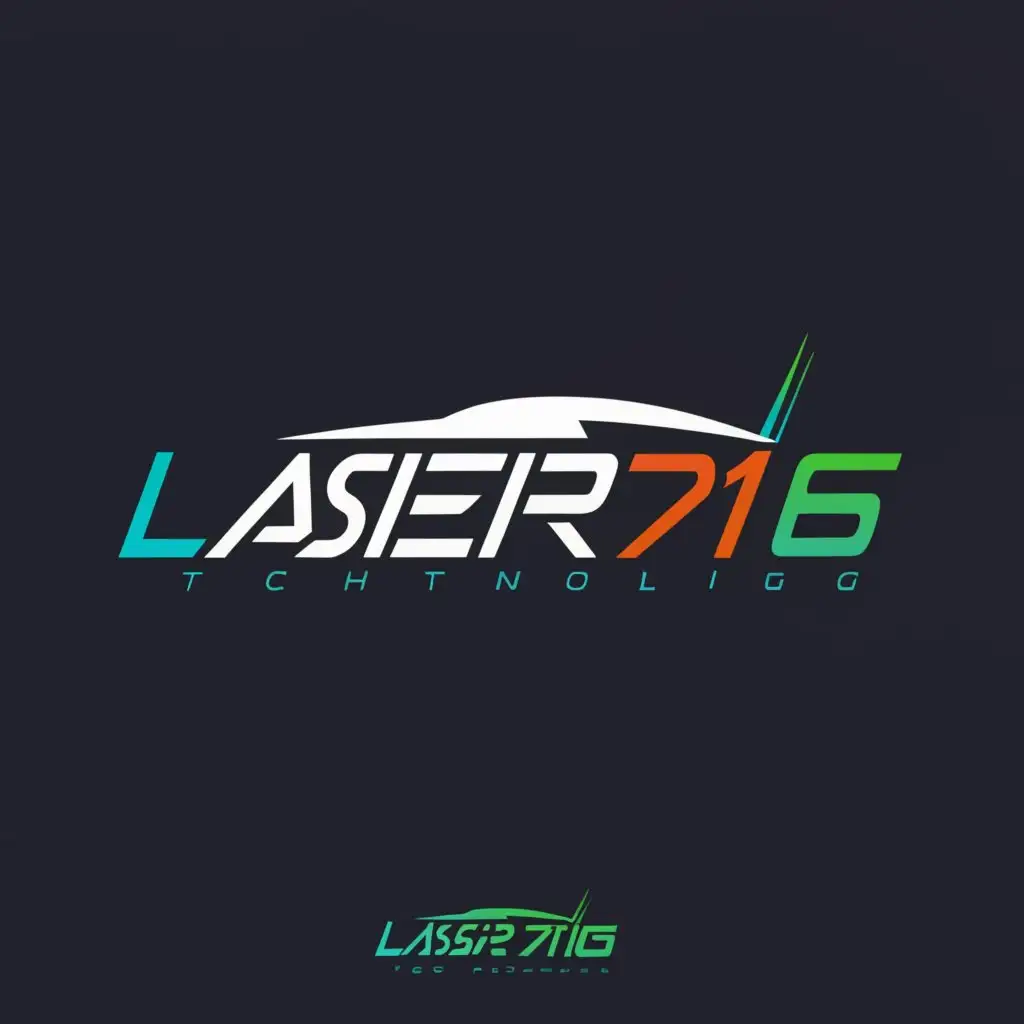 a logo design,with the text "LASER716", main symbol:Car,complex,be used in Automotive industry,clear background