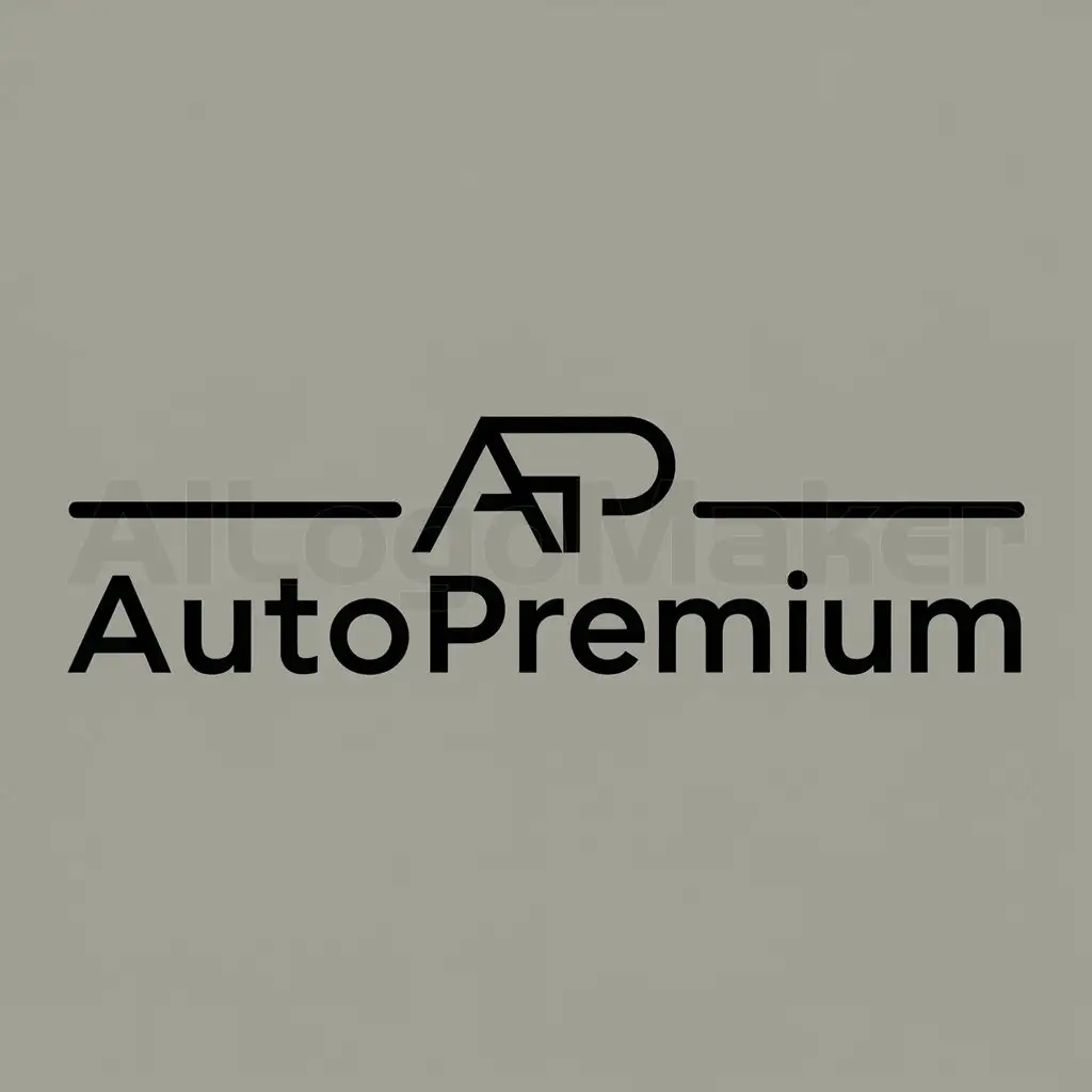 a logo design,with the text "AUTOPREMIUM", main symbol:AP,Moderate,clear background