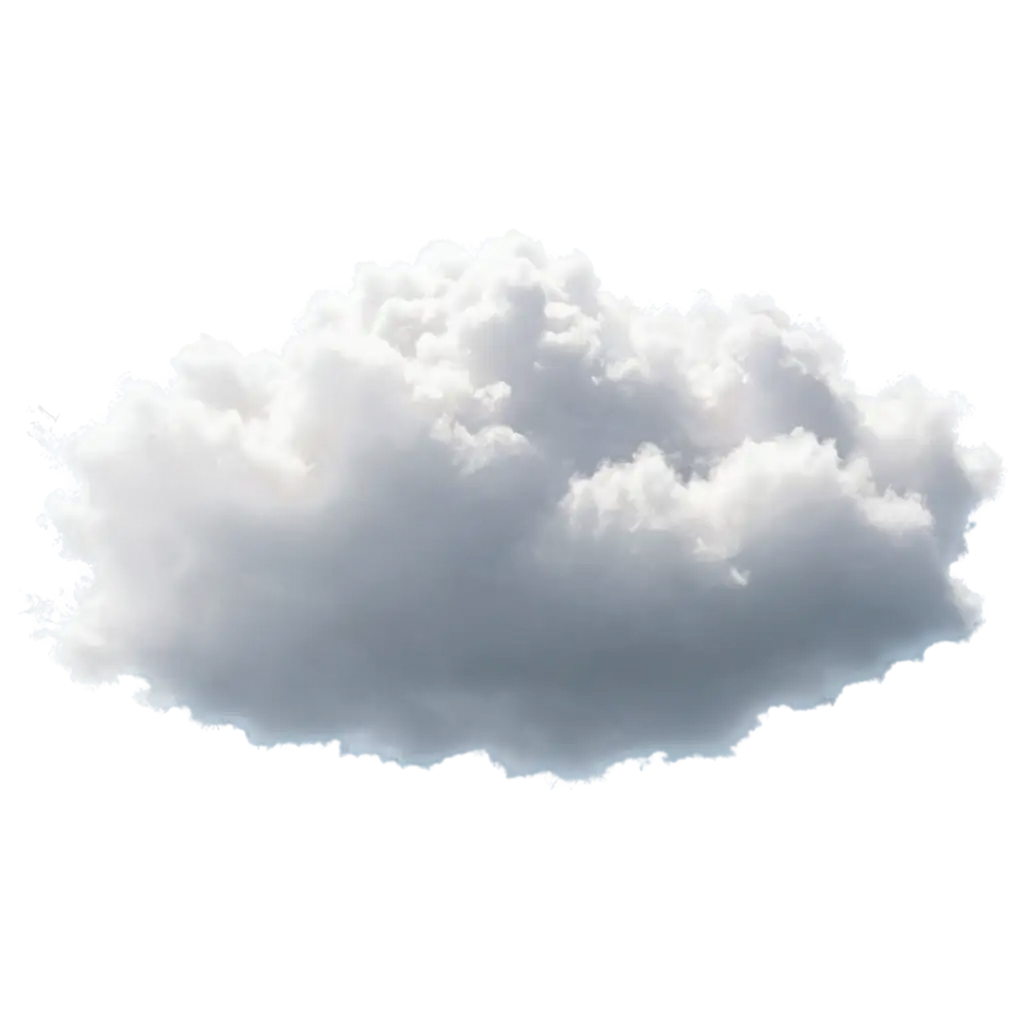 textured transparrent realistic cloud