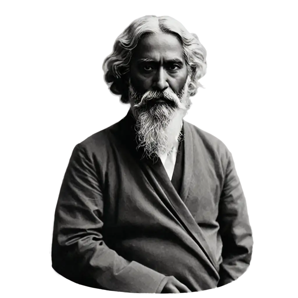Rabindranath-Tagore-PNG-Image-Capturing-the-Essence-of-the-Nobel-Laureate-in-High-Quality