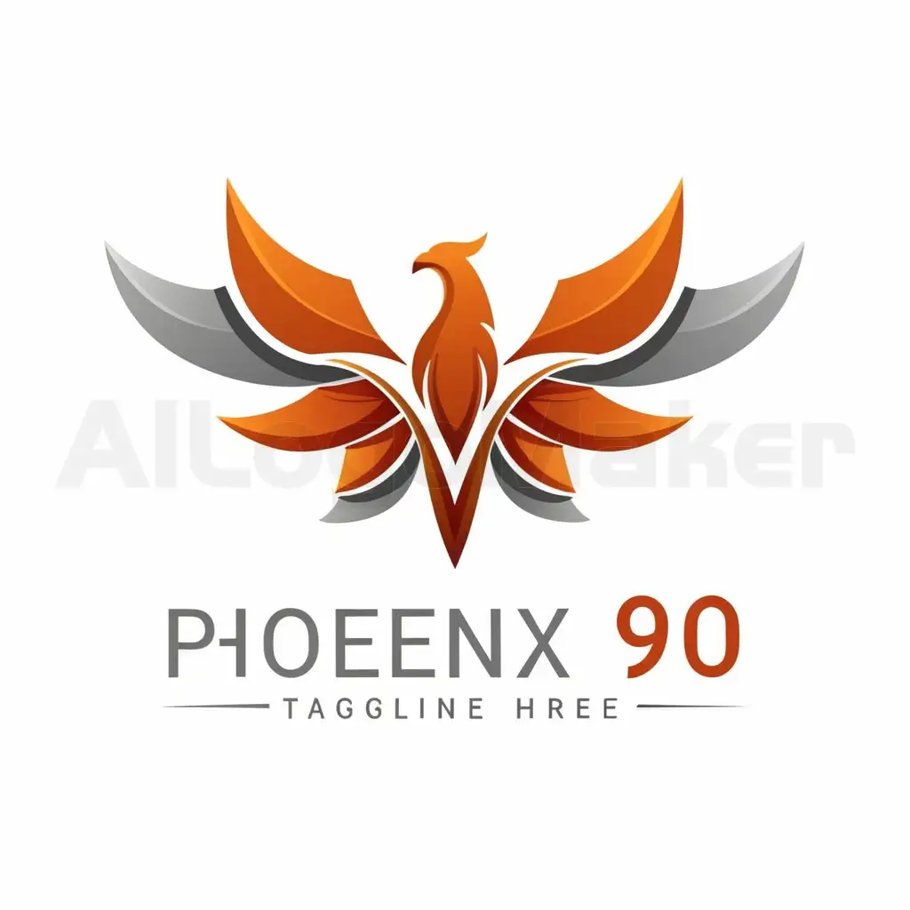 a logo design,with the text "Phoenix 90", main symbol:phoenix,Moderate,be used in cleaning industry,clear background