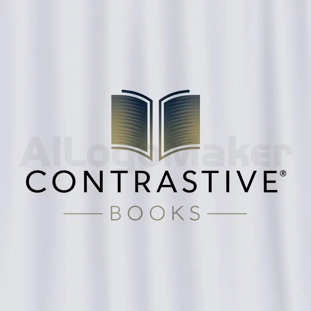 LOGO-Design-for-Contrastive-Books-Minimalistic-Book-Icons-on-Clean-Background