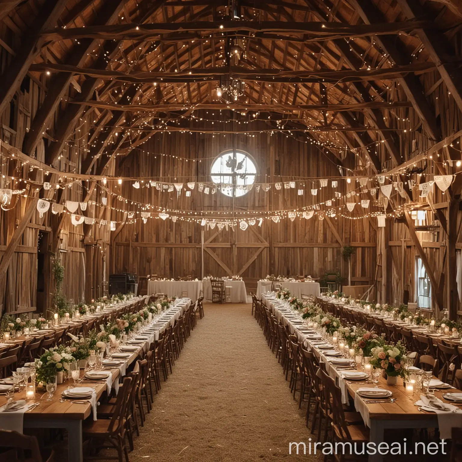 Rustic Barn Wedding Venue with Elegant Decor