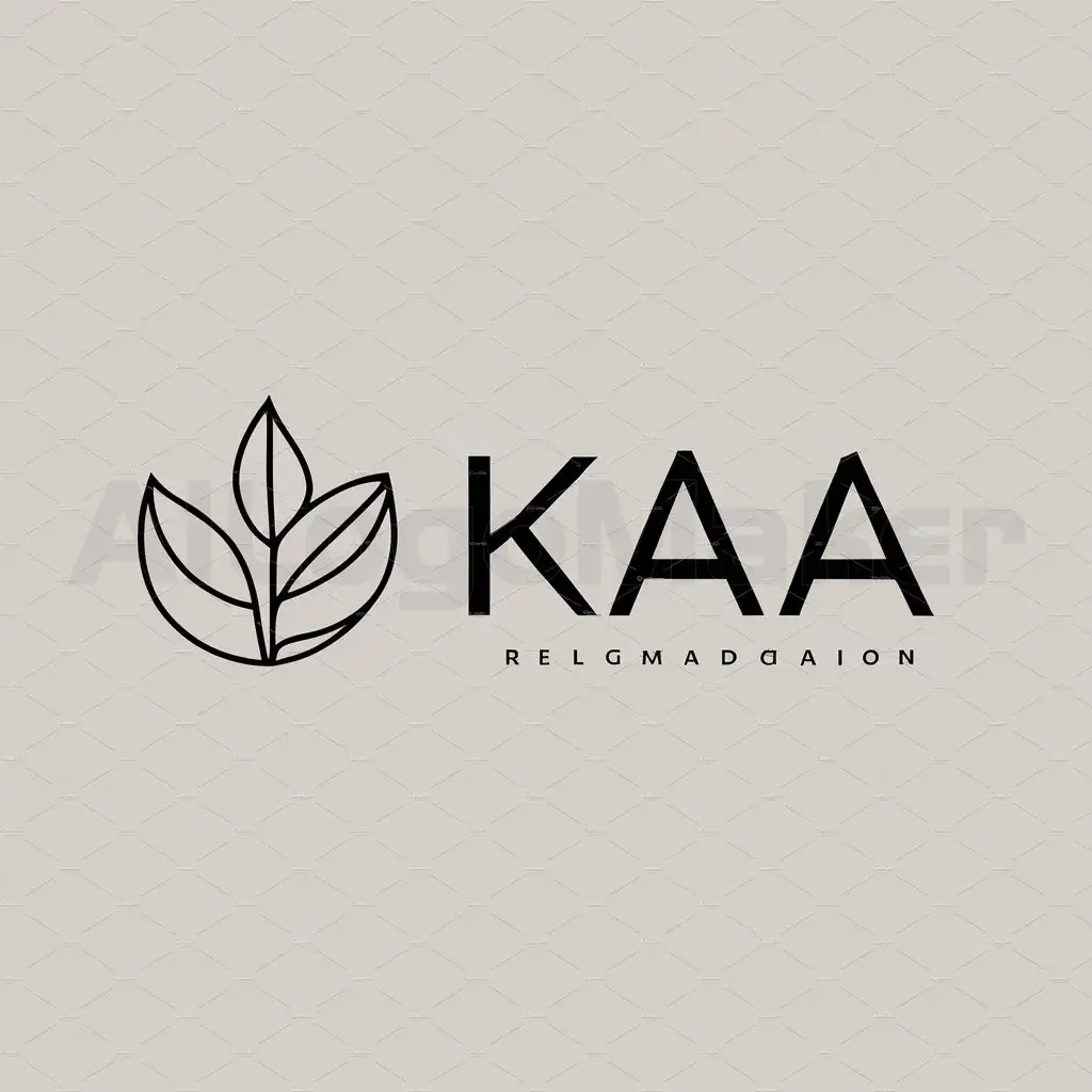 a logo design,with the text "KAA", main symbol:Life,Moderate,be used in Religious industry,clear background
