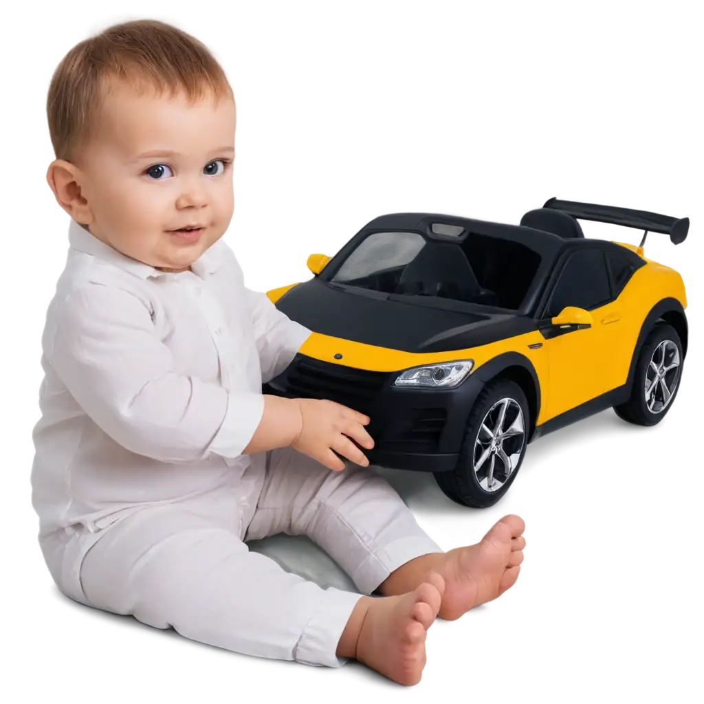 Adorable-Baby-with-Car-Captivating-PNG-Image-for-Online-Content