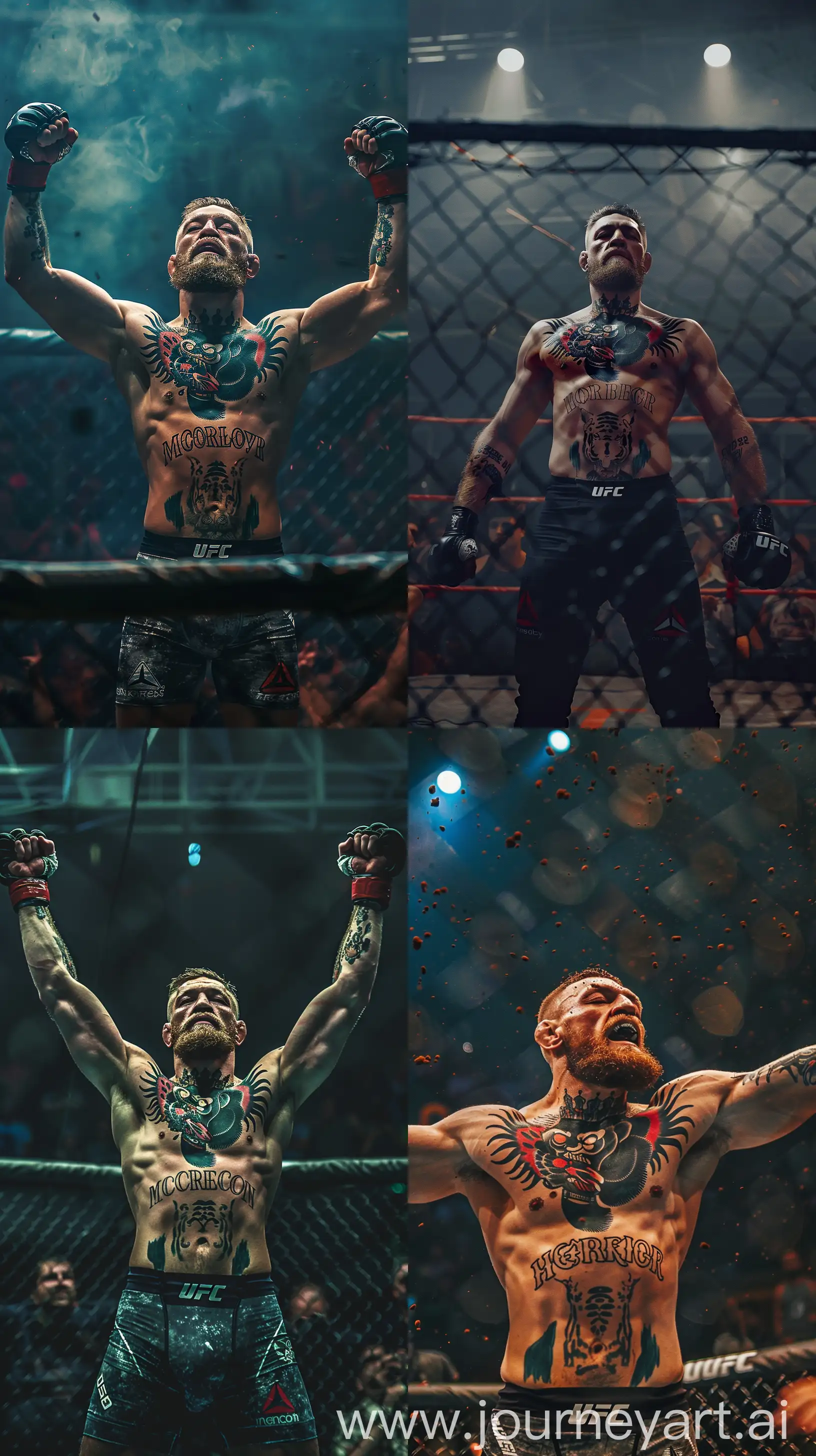 Amit-Thackeray-Triumphs-in-MMA-Ring-with-UFC-Grappling-Gloves