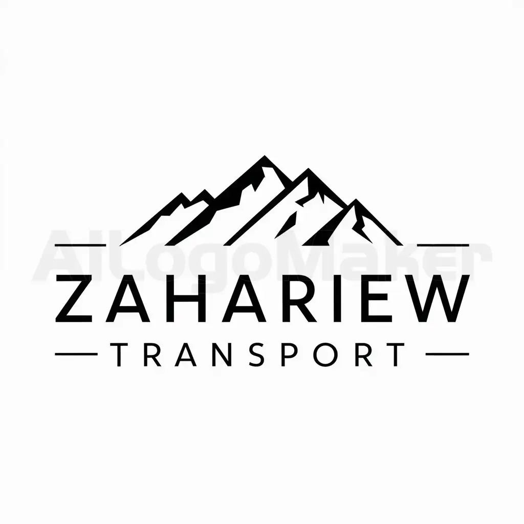 LOGO-Design-for-Zahariew-Transport-Mountain-Theme-in-Modern-Style