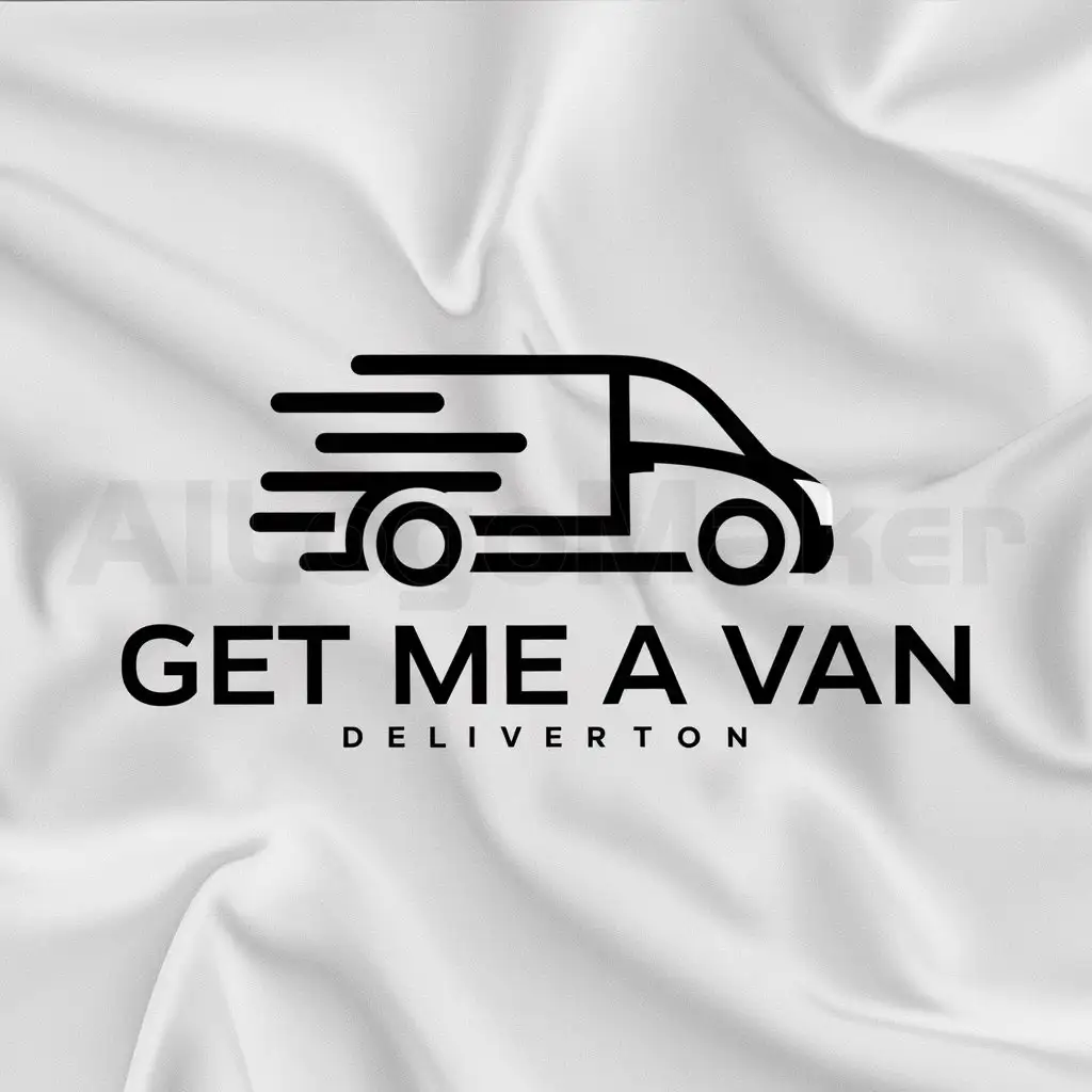 a logo design,with the text "Get me a Van", main symbol:delivery van,Moderate,clear background