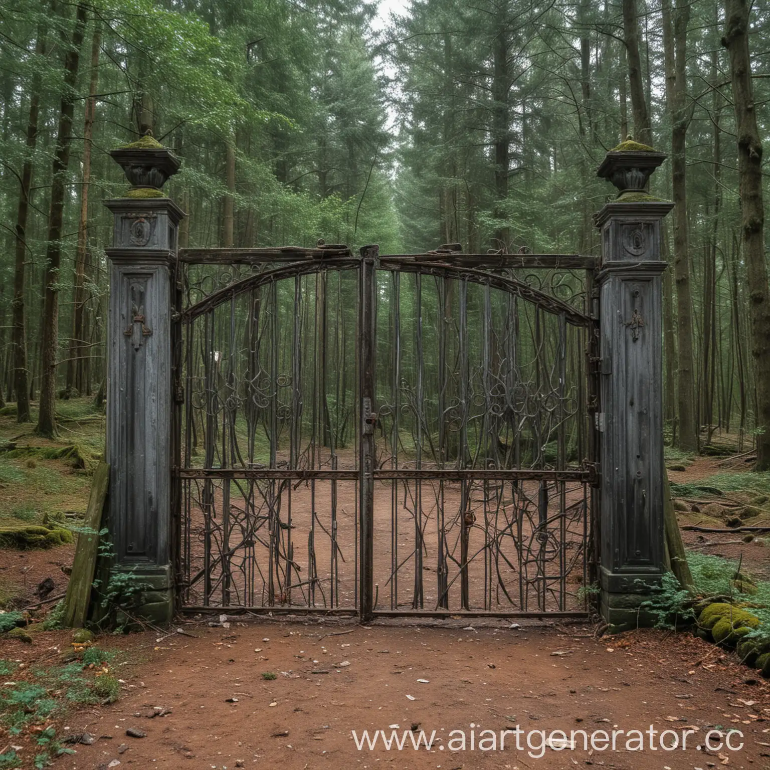 Enormous-Gate-Amidst-Untamed-Forest-Landscape