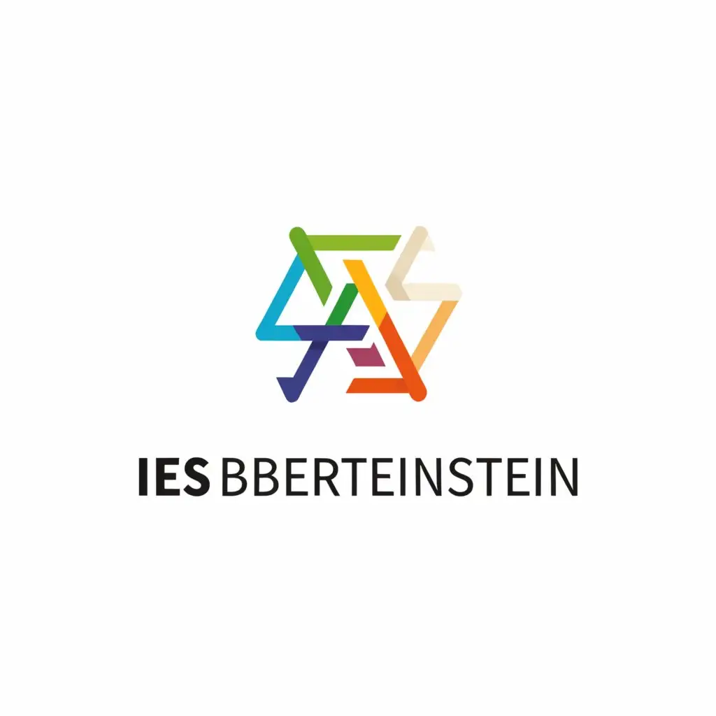 a logo design,with the text "IES ALBERT EINSTEIN", main symbol:That it has the letter A and the letter E and that it is simple and representative and that it has the name of the Institute IES ALBERT EINSTEIN in Pino Montano,Minimalistic,be used in Education industry,clear background