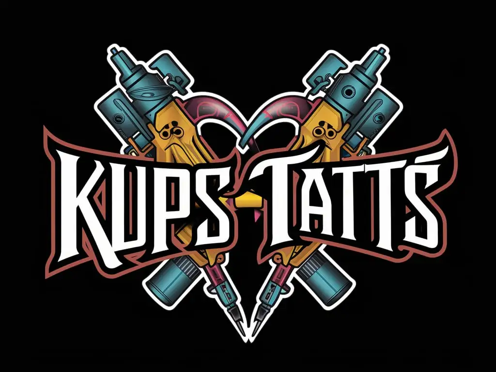 KUPS  TATTS логотип татуировочного салона
