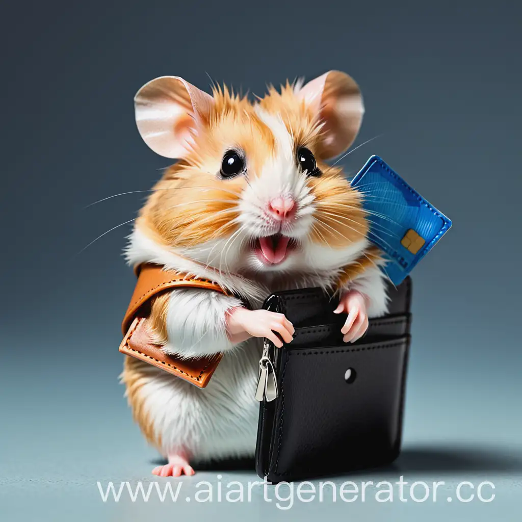 Cute-Hamster-Holding-Wallet-Adorable-Rodent-with-Financial-Accessory