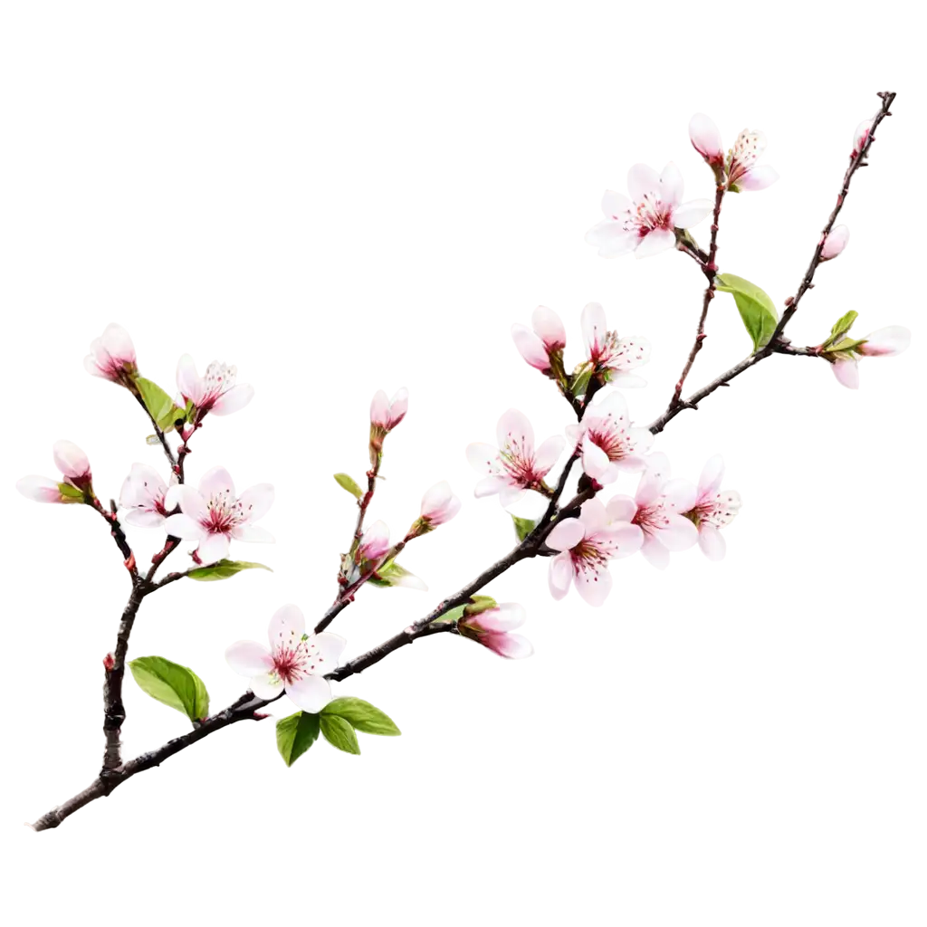 blossom branches of fruit trees