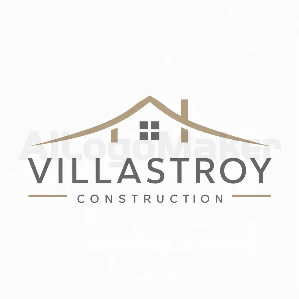LOGO-Design-for-VillaStroy-Minimalistic-House-Symbol-for-the-Construction-Industry