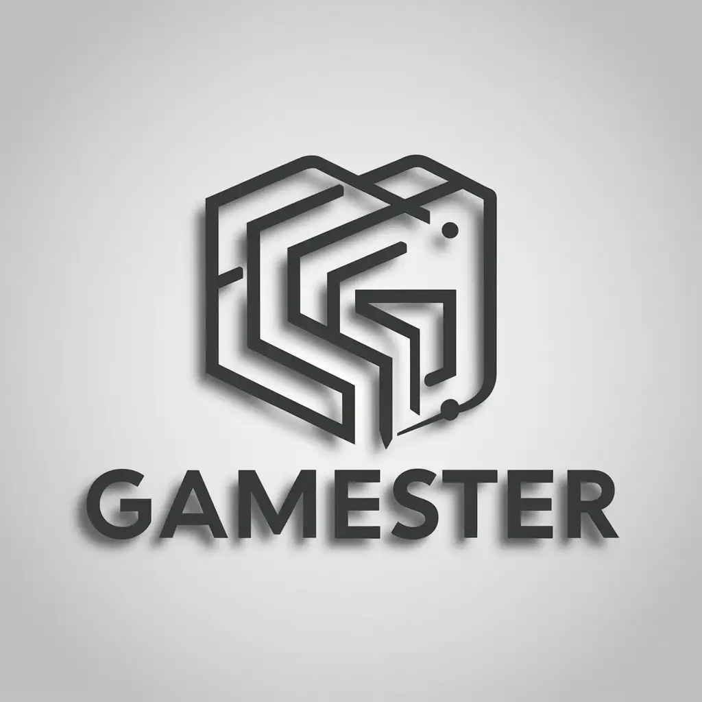 a logo design,with the text "Gamester", main symbol:COMPUTER,Moderate,clear background
